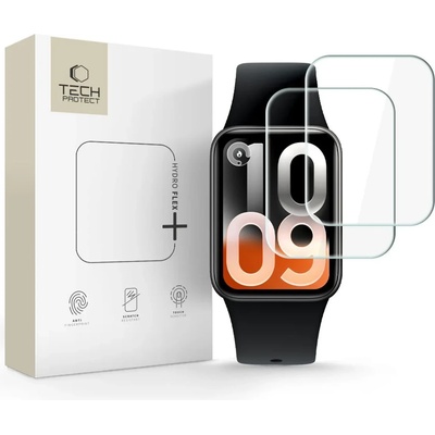Tech-Protect hydro flex+ 2-pack xiaomi smart band 10 pro прозрачен хидрогелов защитен филм