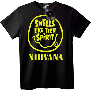 NOONEBRAND Тениска Nirvana Мирише на Тийнейджърски Дух - M, White