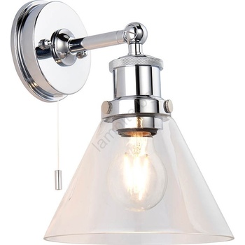 Endon Lighting 95513 - Стенно осветително тяло за баня TOULON 1xE27/10W/230V IP44 лъскав хром (EN0265)