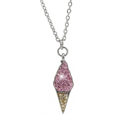 JSB Ocelový zmrzlina s kystaly Swarovski elements rose 15791