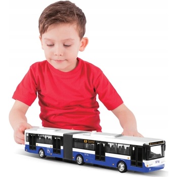 Rappa Kĺbový bus ktorý hlási zastávky česky 36 cm modrý