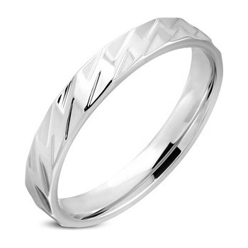 Šperky4U Ocelový snubní prsten OPR0021