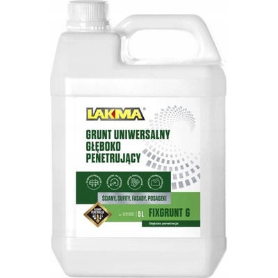 FIXGRUNT G Hloubkově penetrační, jemnočásticová penetrace "LAKMA" 5 L