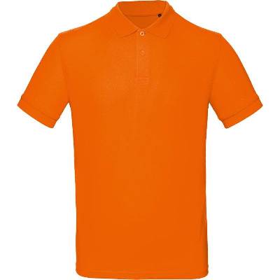 B&C Inspire Polo men pánske piqué polo tričko oranžové