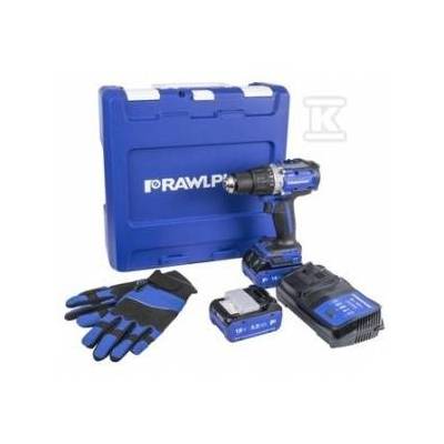 Drill - screwdriver with impact 18V, 100NM, 2X battery 5, 0AH, fast charger 6, 5A, RAWLCASE R-PDD18-P100-XL2