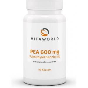 vitaworld Срещу болка и възпаление - PEA (палмитоилетаноламид), 600 mg x 90 капсули (19493755 VW)