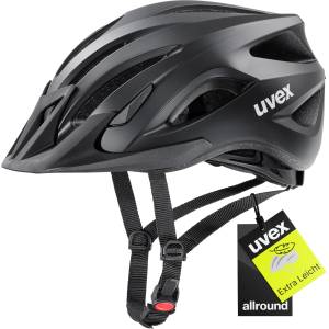 uvex viva 3 - lightweight all-round helmet for men and women - individual size adjustment - washable interior - matt black - 52-57 cm - S4109840115 (S4109840115)