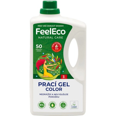 FeelEco Prací gel na barevné prádlo 3 l