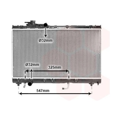 Chladič, chlazení motoru VAN WEZEL 53002350