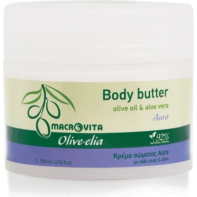 Macrovita Olive-Elia Body butter aura - Telové maslo s olivovým olejom a aloe vera 200 ml