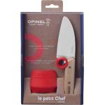 Opinel Детски нож LE PETIT CHEF 10 cm, червен, с Предпазител за пръсти при рязане, Opinel (OPIA0108655)