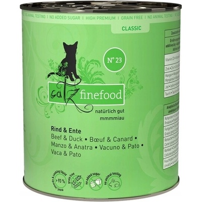 Catz Finefood N.23 Hovädzie a kačacie 800 g