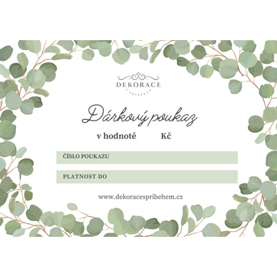 Dárkový poukaz - dekor 3 Hodnota: 500