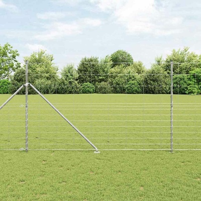 vidaXL Svařované drátěné ploty s hroty 50 x 1,5 m Pozinkovaná ocel