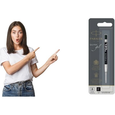 Parker 1502/0220762 Gélová náplň pre guľôčkové perá čierna šírka F