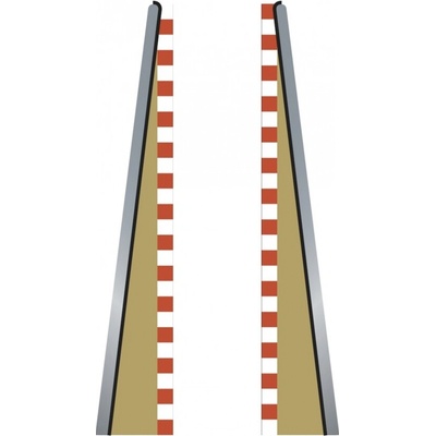 Scalextric Nábeh + výbeh krajnice SPORT Lead in/Out Border Straight 2+2