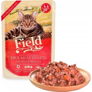 Sam´s Field Sterilized True Meat Fillets with Beef & Beetroot 85 g
