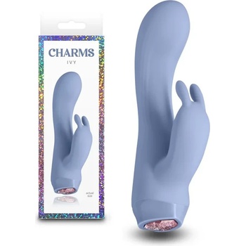 Image 1 of Вибратор с клитор стимулатор, 13, 4см. - Charms Ivy Blue (NSTOYS1100)