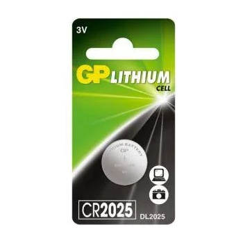 GP Batteries Литиева бутонна батерия gp cr-2025, 3v, 1 брой, gp-bl-cr2025-7u1