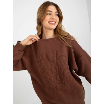 Ex Moda Sweatshirt-EM-BL-617-4.41P-brown