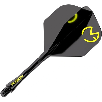 Winmau Fusion MvG - No2 - black & green - short – Zbozi.Blesk.cz