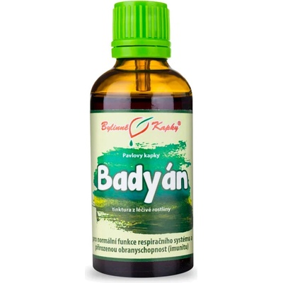 Bylinné kapky Badiánik bylinné kvapky tinktúra 50 ml