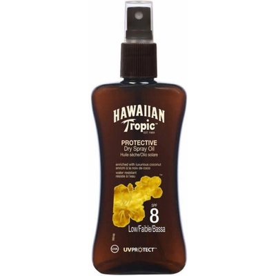 Hawaiian Tropic Protective voděodolný ochranný suchý olej na opalování Coconut and Papaya SPF8 200 ml