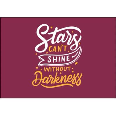 Plakát typ A4-A0 Stars can't shine