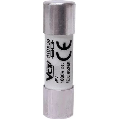 DC pojistka 1000V 10x38 mm pro solární systémy 15A; SPR-FVEP15A