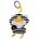 Hencz Toys Pendant Contrast Rustle Cat Pasiak