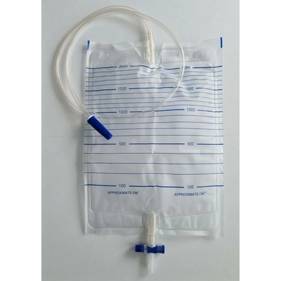 KRUUSE Odběrový sáček na moč 750ml Foley adaptér 1 ks Doprodej