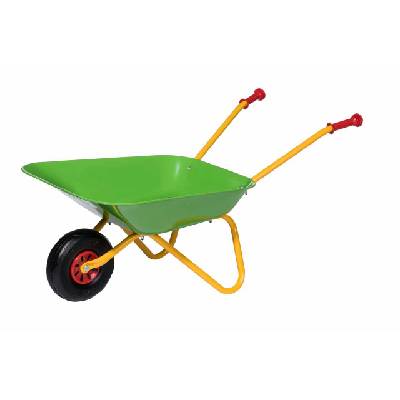 Kovové dětské kolečko zelené Rolly Toys (27190) (Plechové kolečko pro děti na zahradu nebo pískoviště, zelená korba, rozměry 80 x 41 x 38 cm, vhodné pro děti od 2 1/2 let. Výrobce Rolly Toys. Nářadí p