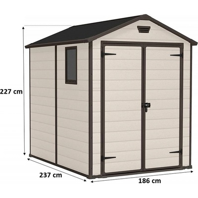 Keter Manor 6 x 8 DD béžový