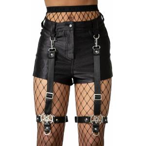 KILLSTAR Дамски къси панталони KILLSTAR - Hardliner Garter - Черен - KSRA005639
