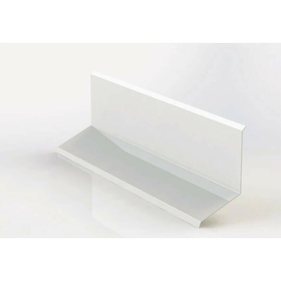 Lemování zdí horní r.š.333mm Al Hliník lakovaný RAL 9010 bílá dl.2m