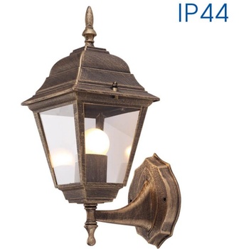 VIVALUX Фенер RIGA WU006 - стенен, античен месинг, E27, IP44 | Външно осветление Vivalux (VIV004224)