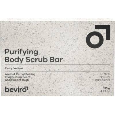 Beviro Purifying Body Scrub Bar Zesty Vetiver 135 g