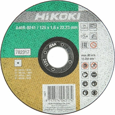 Hikoki Řezný kotouč 115 x 22,23 x 1,6 mm 782316