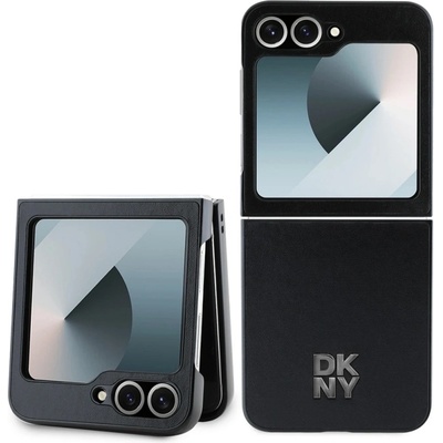 DKNY Калъф DKNY за Samsung Galaxy Z Flip 6, PU Leather Stack Logo Case, DKHCZF6PSMCSLK (DKHCZF6PSMCSLK)