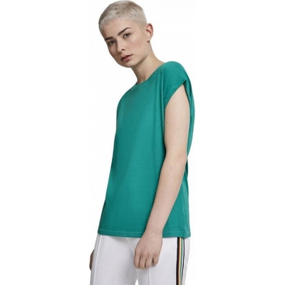 Urban Classics s ohrnutými rukávky Zelená