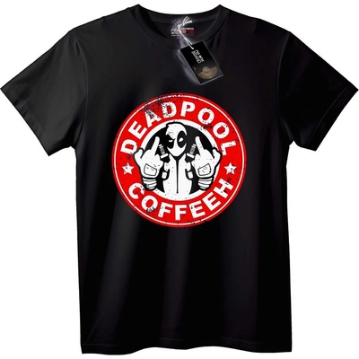 NOONEBRAND Тениска Deadpool Кафе - 2XL, Black
