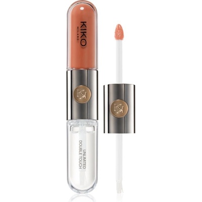 KIKO Milano Unlimited Double Touch dlouhotrvající tekutá rtěnka 129 Burnt Tangerine 6 ml