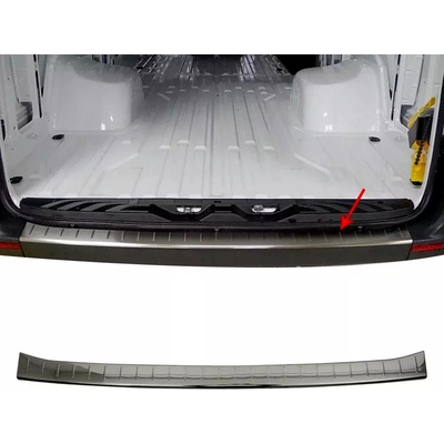 Omtec Nerez prah zadného nárazníka Mercedes Sprinter B907 B910 2018-2023 čierny leštený