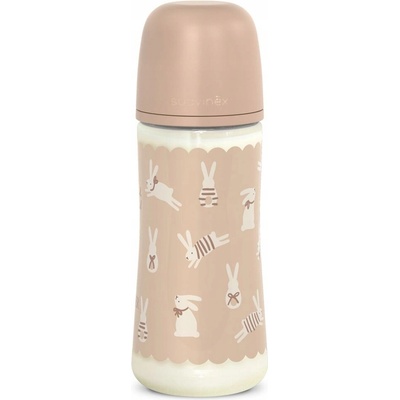 Suavinex Wonderland kojenecká láhev fyziologický průtok Liberty modrá 360 ml