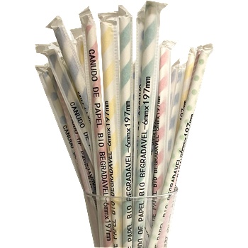 Image 1 of Horecano Barware-Хартиени сламки в опаковка 200 бр. МИКС (hc-93979) (0193979)