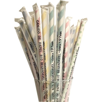 Horecano Barware-Хартиени сламки в опаковка 200 бр. МИКС (hc-93979) (0193979)