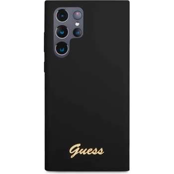 GUESS Гръб Guess Liquid Silicone Metal Logo Case за Samsung Galaxy S23 Ultra - Черен