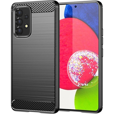 HQWear Кейс Carbon Case Flexible за Samsung Galaxy A53 5G, Черен (9145576240090)
