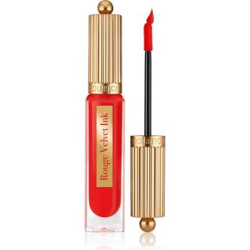 Bourjois Rouge Velvet Ink течно червило с матиращ ефект цвят 08 Coquelic Hot 3.5ml