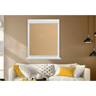 Rolux Vnitřní zastiňující látková roleta Color hit Pískově Hnědá BERLIN 0815 60 x 100 cm